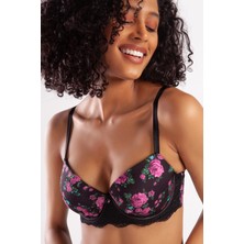 Golshan Gardenia Big Size Plunge Bra, Siyah Konforlu ve Şık Sütyen