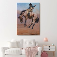 Marsilyan- Zıplayan Atı Ile Kovboy TABLOSU-6249