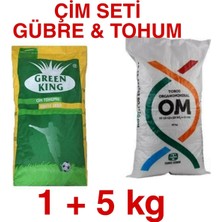Profesyonel Futbol Sahası Için Çim Tohumu ve Gübre Seti. Halı Saha ve Kulüp Sahaları Içindir 1+5kg