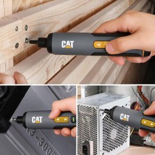 Cat DX1110 3.6VOLT/1.5AH. Li-Ion Akıllı Şarjlı Tornavida + 26 Adet Bits Uç