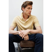 Erkek Polo Yaka T-Shirt Sarı