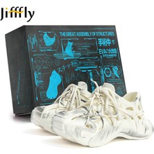 Jifffly Günlük Ayakkabılar | Stitchmonster Hollow Serisi | Dıy Ayarlanabilir Bağcıklı | Çift Kişilik | Model JF-006242 (Yurt Dışından)