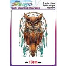 F17 Ajans Ütü ile Kumaşa Yapışan Baskı Baykuş