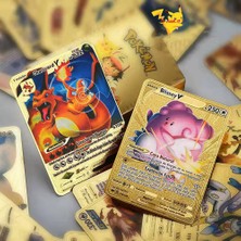 Pengfu Shop Ispanyol 54 Adet Kutu Stili Yeni Stil Sıcak Pokemon Kartı Oft Metal Altın Simli Kartlar Ingilizce Vmax Gx Charizard Oyun Koleksiyonu Pikachu Kutuları Oyuncak Erkek (Yurt Dışından)