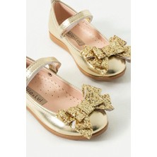 Mia Lui Adel Simli Çift Fiyonklu Babet Şık ve Rahat Özel Gün Kız Çocuk Ayakkabı