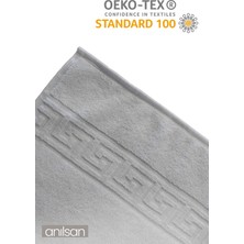 6'lı Beyaz Greek Mini El, Yüz Havlusu 75GR. - 30X50 Cm, %100 Pamuk, Spa ve Otel Havlusu