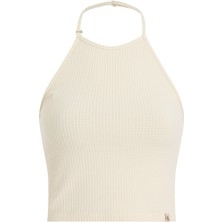 Calvın Kleın Waffle Texture Halterneck Top T-Shirt