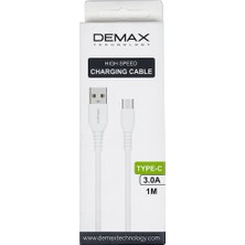 Demax D1 Type-C 1 Metre 3.0A Şarj Kablosu
