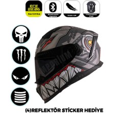 Ncr Stream Full Face Siyah Vizörlü Kapalı Kask (Ece-06)