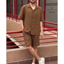 Erkek, apaş yaka, yazlık, %100 pamuklu, Müslin dokuma, Alt-Üst Takım G14-303