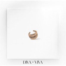 Diva Viva - Vıp Kadın Yüzük Model Kıkırdak Küpe - Vıperra Earcuff