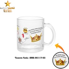 Prens Karakter Temalı Şeffaf Cam Kupa Bardak - HMK-00117-03 ve HMK-00117-04