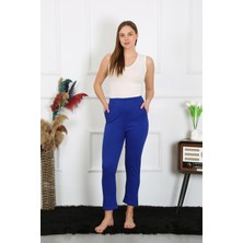 Moda Serdem Kadın Pamuklu Sax Tek Alt Pijama 27523