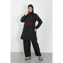 Moda Serdem Büyük Beden Tesettür Mayo Siyah 44025