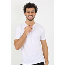 Moda Serdem Erkek Sıfır Yaka Beyaz Penye Atlet 6567