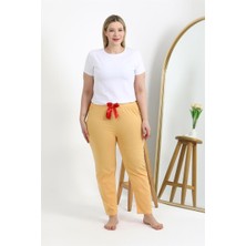 Modaserdem Mdsrdm Kadın Pamuklu Büyük Beden Alt Pijama 27559 Sarı