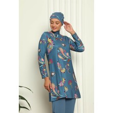 Moda Serdem Tam Tesettür Dijital Desenli Mayo 31043