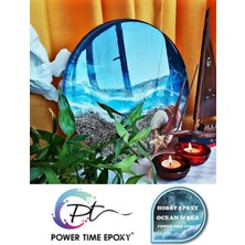 Power Time Ocean  Sea/ Deniz Efekti Ultra Şeffaf ve Parlak Epoksi Reçine Ince Döküm 1,5 kg Yoğun Kıvam