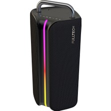 Fulltech Fxs2 Taşınabilir Kablosuz Bluetooth Hoparlör Siyah | 120W Güç, Rgb Işık, Ipx4 Su Geçirmez, Tws, 8000MAH