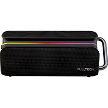 Fulltech Fxs2 Taşınabilir Kablosuz Bluetooth Hoparlör Siyah | 120W Güç, Rgb Işık, Ipx4 Su Geçirmez, Tws, 8000MAH