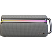 Fulltech Fxs2 Taşınabilir Kablosuz Bluetooth Hoparlör Gri | 120W Güç, Rgb Işık, Ipx4 Su Geçirmez, Tws, 8000MAH