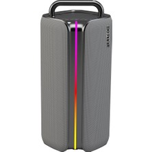 Fulltech Fxs2 Taşınabilir Kablosuz Bluetooth Hoparlör Gri | 120W Güç, Rgb Işık, Ipx4 Su Geçirmez, Tws, 8000MAH