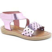 Artico Etoile Hakiki Deri Pembe Vaketa Kız Çocuk Sandalet