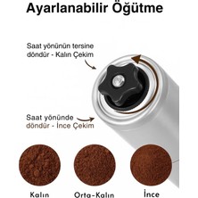 Kahve Değirmeni – Manuel, 304 Çelik Gövde, Seramik Dişli, Ayarlanabilir Öğütme Satıcının Ortalama Ürün Puanı 5.0