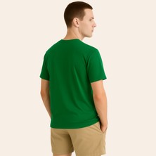 Mythical Istanbul Elowen Yeşil Erkek Tasarım Tişört Bisiklet Yaka Pamuklu Tshirt