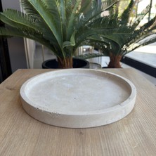 Traverten  Mermer Sunuım Tepsisi ,traverten Mermersunumluk 3X30 cm