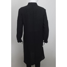 Klapa Fistan Store Kadın Siyah Düz Spor Kesim Rahat Kalıp Büyük Beden Yazlık Tunik