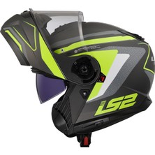 Ls2 Strobe 2 Phantom Mat Tıtanıum-Neon Sarı Kask
