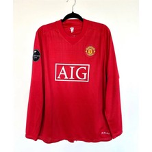 Manchester/united 2008 Moskova Ronaldo Uzun Kol Yetişkin Forma