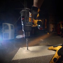 Cat DX12K.2 18VOLT/4.0AH Li-Ion Çift Akülü Kömürsüz Profesyonel Şarjlı Darbeli Matkap + DX71.2 Kömürsüz Darbeli Tornavida Kombo Set