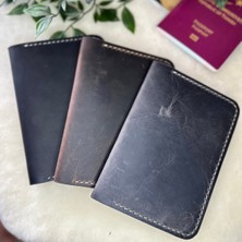 Literally Leather Plethora Pasaport Cüzdanı / Hakiki Deri Cüzdan