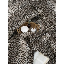 Leopar Çift Kişilik Nevresim Takımı | Çarşafı Lastikli 180X200 cm | %90 Pamuk