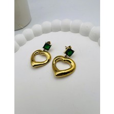 Kalp Şekilli Çelik Küpe