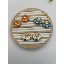 Özel Seri Renkli Çanta Küpe