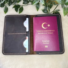 Literally Leather Plethora Pasaport Cüzdanı / Hakiki Deri Cüzdan