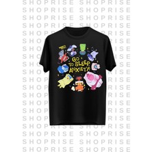 Go Sleep Anksiyete Baskılı Oversize T-Shirt