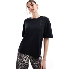 Margarita Baskılı Oversize T-Shirt