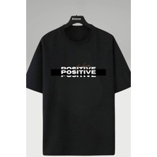 Unisex Positive Baskılı %100 Pamuk T-Shirt