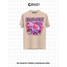 Unisex Ters Yüz Baskılı Oversize T-Shirt