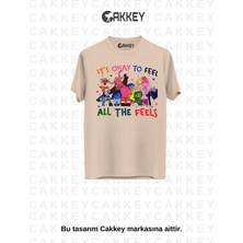 Unisex Ters Yüz Baskılı Oversize T-Shirt