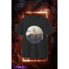 Unisex Oversize - Wolf Pack Baskılı T-Shirt