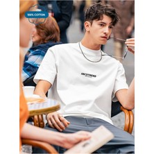 Erkek Oversize Yazılı Baskılı Kısa Kollu Oversize Pinterest Tshirt