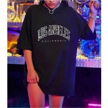 Unisex Los Angeles Rahat Kesim Oversize T-Shirt
