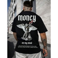 Unisex Money On My Mind Baskılı T-Shirt