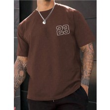 Unisex 23 Baskılı Oversize T-Shirt