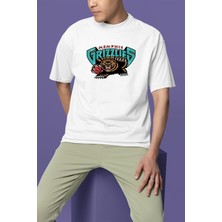 Shoprise Ja Morant Memphis Grizzlies Baskılı Beyaz Oversize Unisex Tshirt
